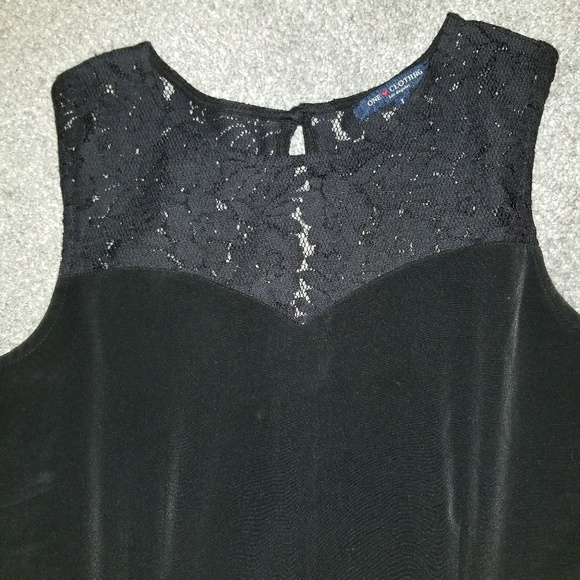 Black lace top romper! Like new! - Picture 2 of 3